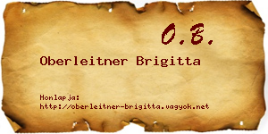 Oberleitner Brigitta névjegykártya